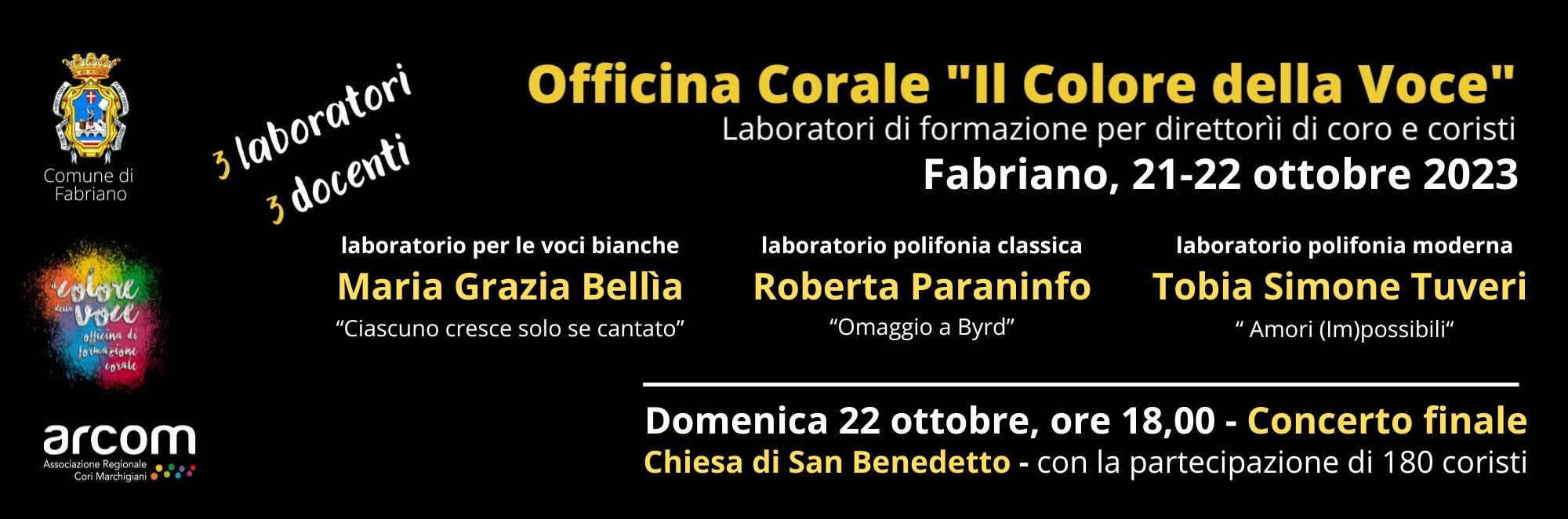 Banner Officina Corale 2023