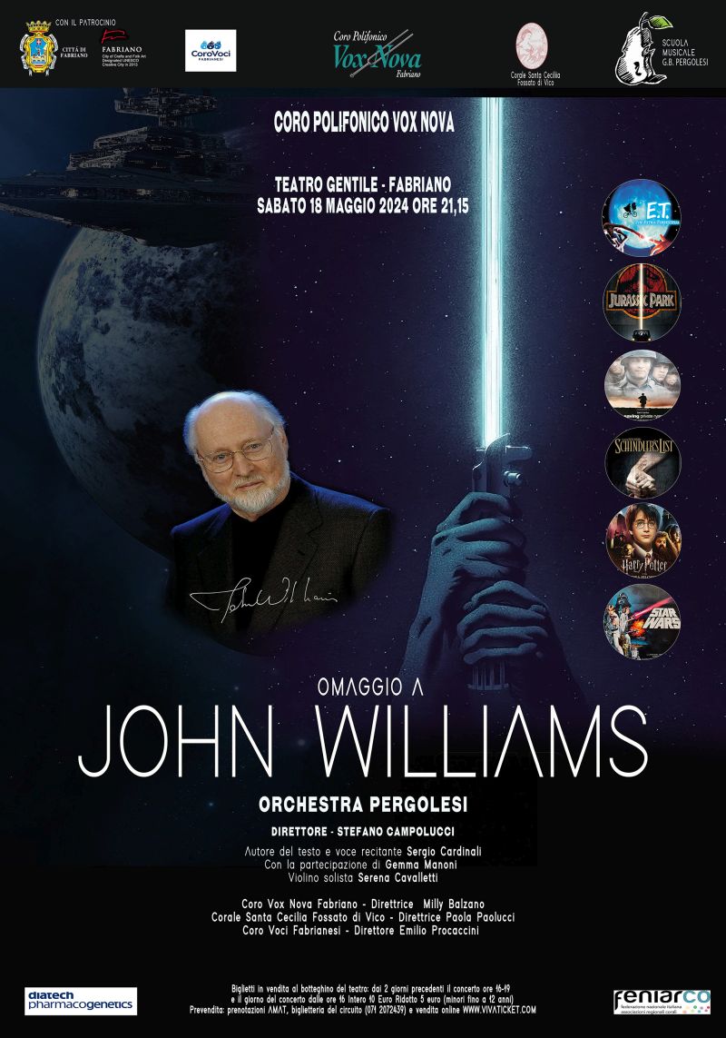 John williams locandina 35x50 Fabriano