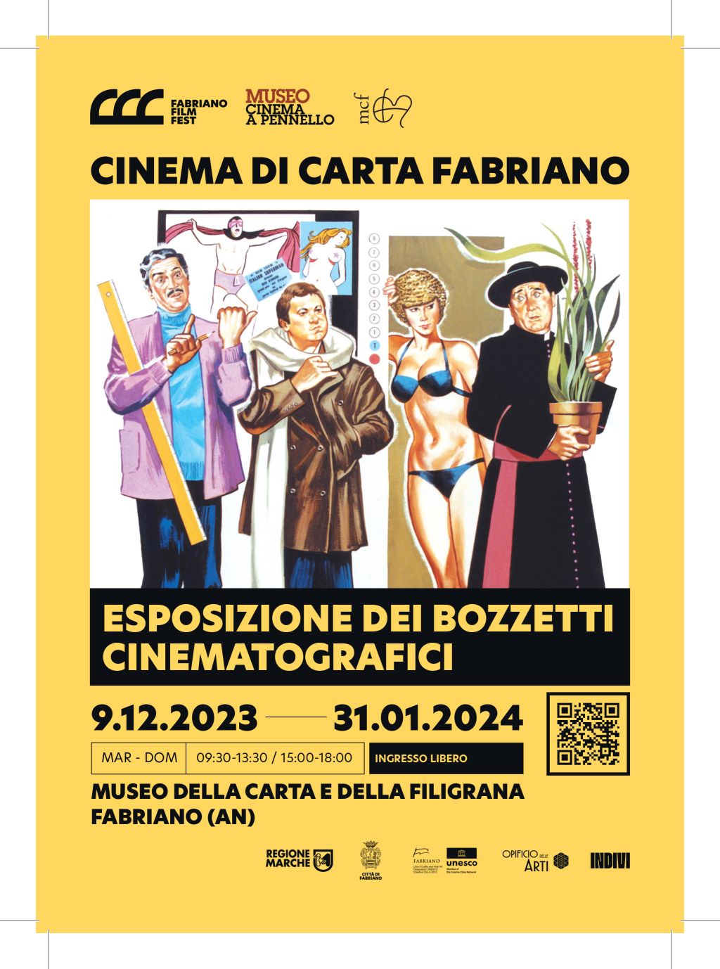 Locandina mostra Cinema di Carta Fabriano 