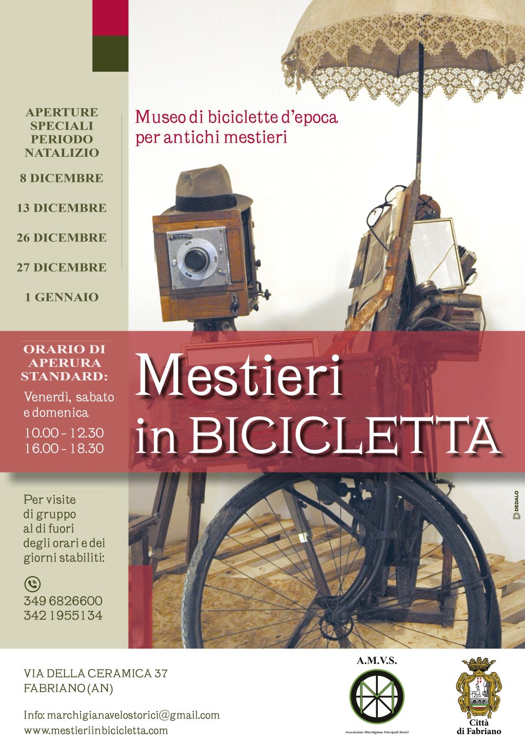 MUSEO APERTURE VENERDI SABATO E DOMENICA E PERIODO NATALIZIO 