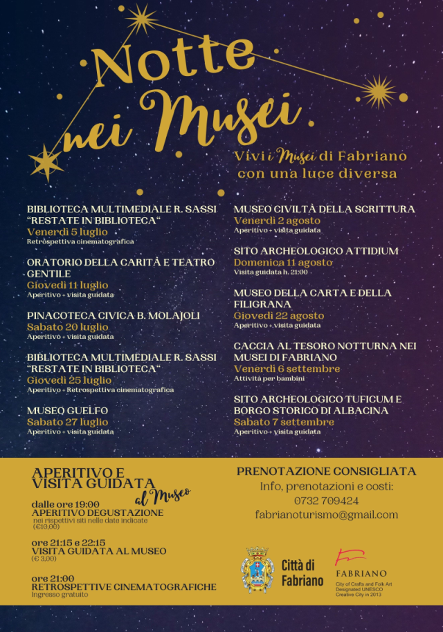 Notte nei Musei corretta Poster 70x1001