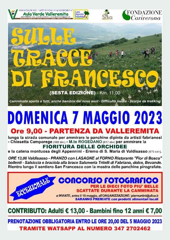 07.05.2023 sulle tracce di Francesco