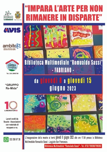 08.06.2023 IMPARA ARTE per non rimanere in disparte