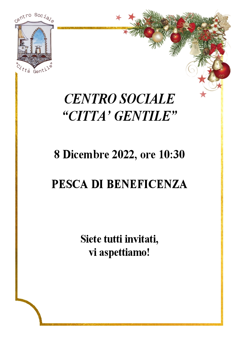 08.12.2022 centro sociale pesca beneficenza