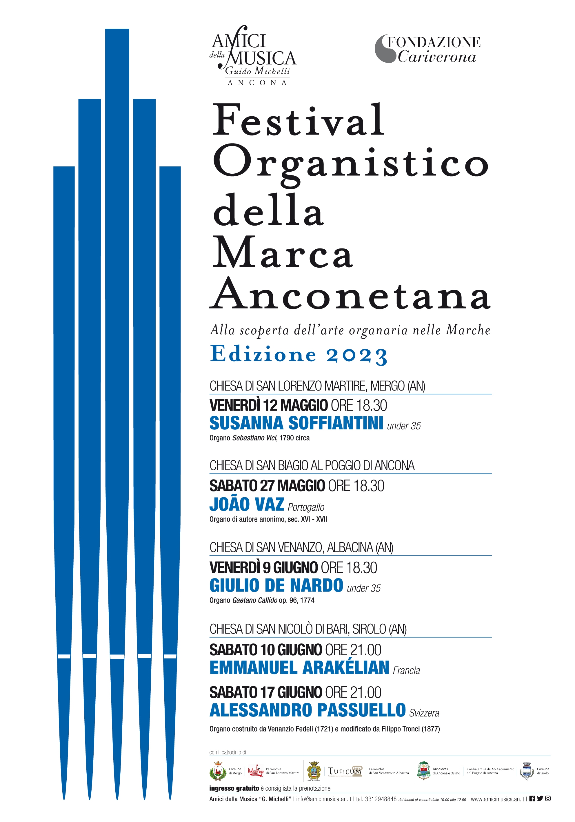 09.06.2023 Festival Organistico 2023 poster