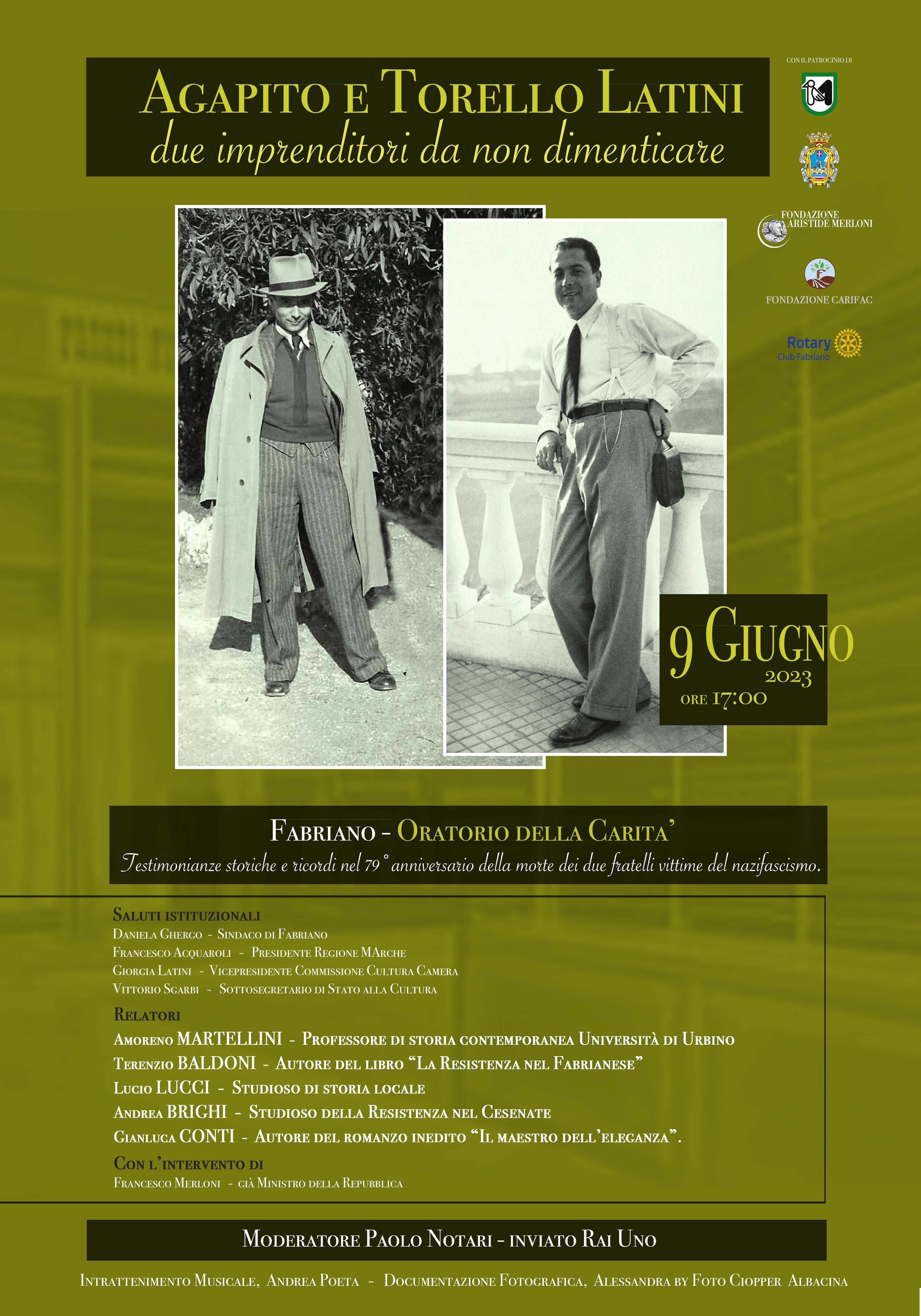 09.06.2023 convegno in memoria di agapito e Torello Latini