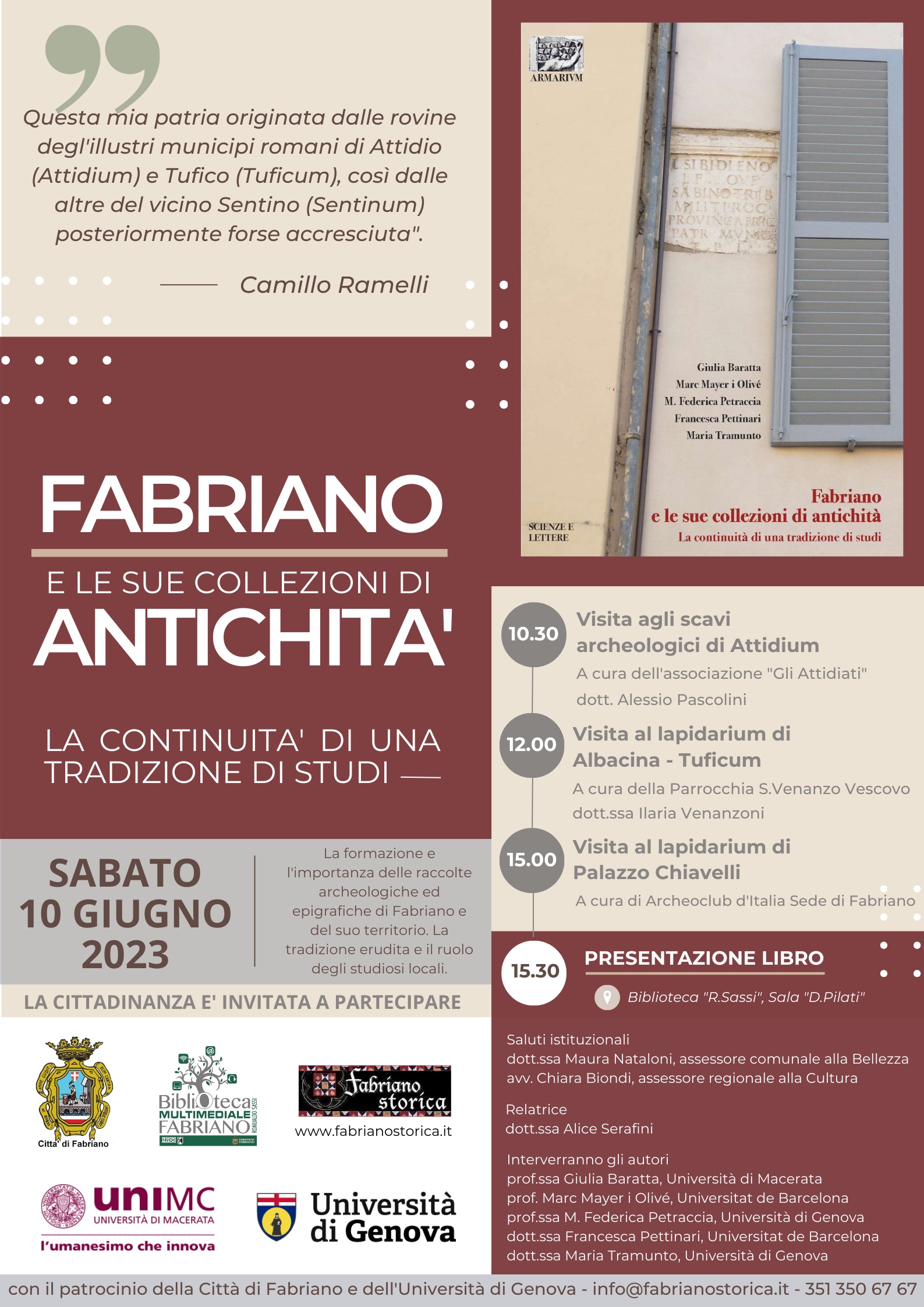 10.06.2023 Fabriano e le sue collezioni di Antichità 1
