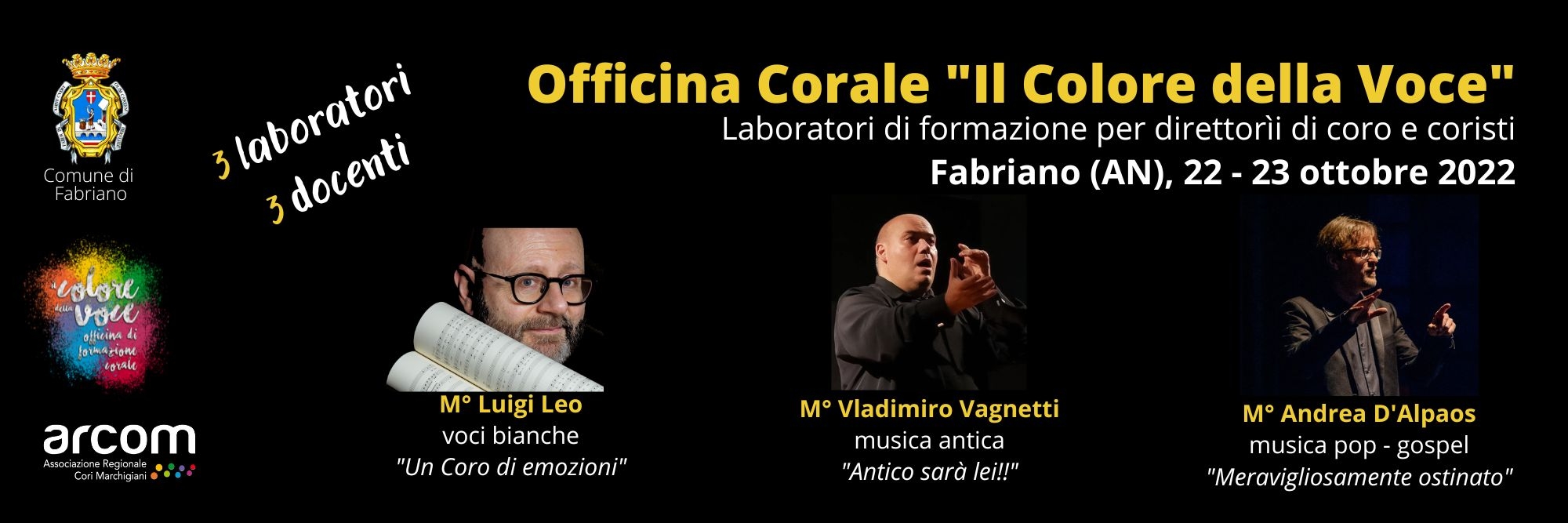 22e23 ottobre 2022 Officina Corale