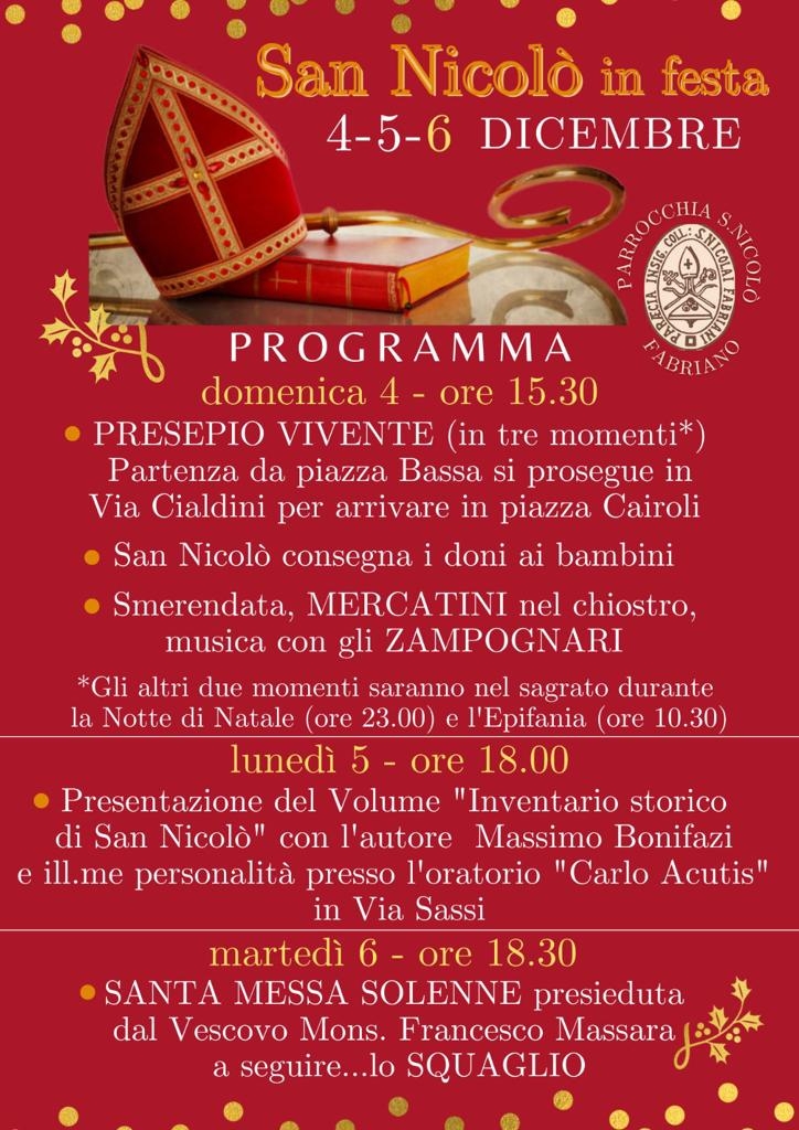 456 dicembre 2022 San Nicolo in festa