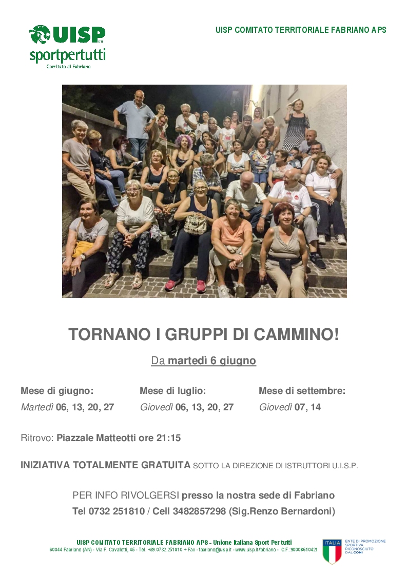Gruppi di Cammino UISP