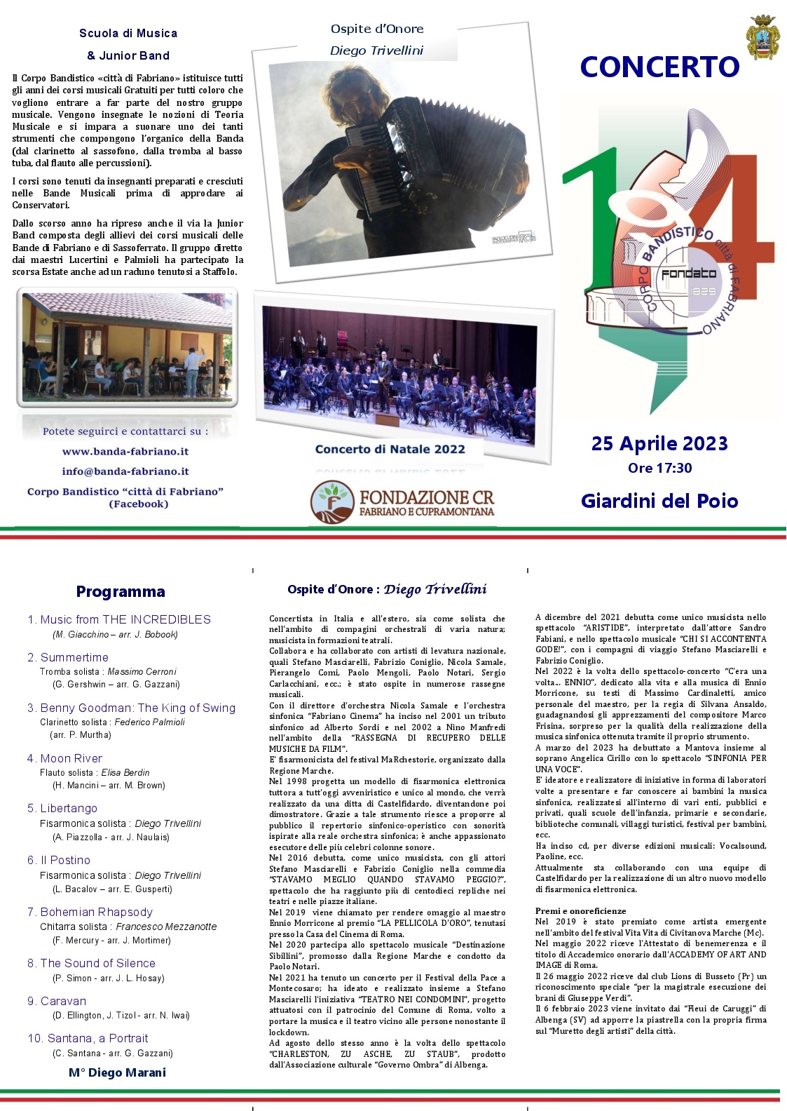 Libreto di sala 25 Aprile
