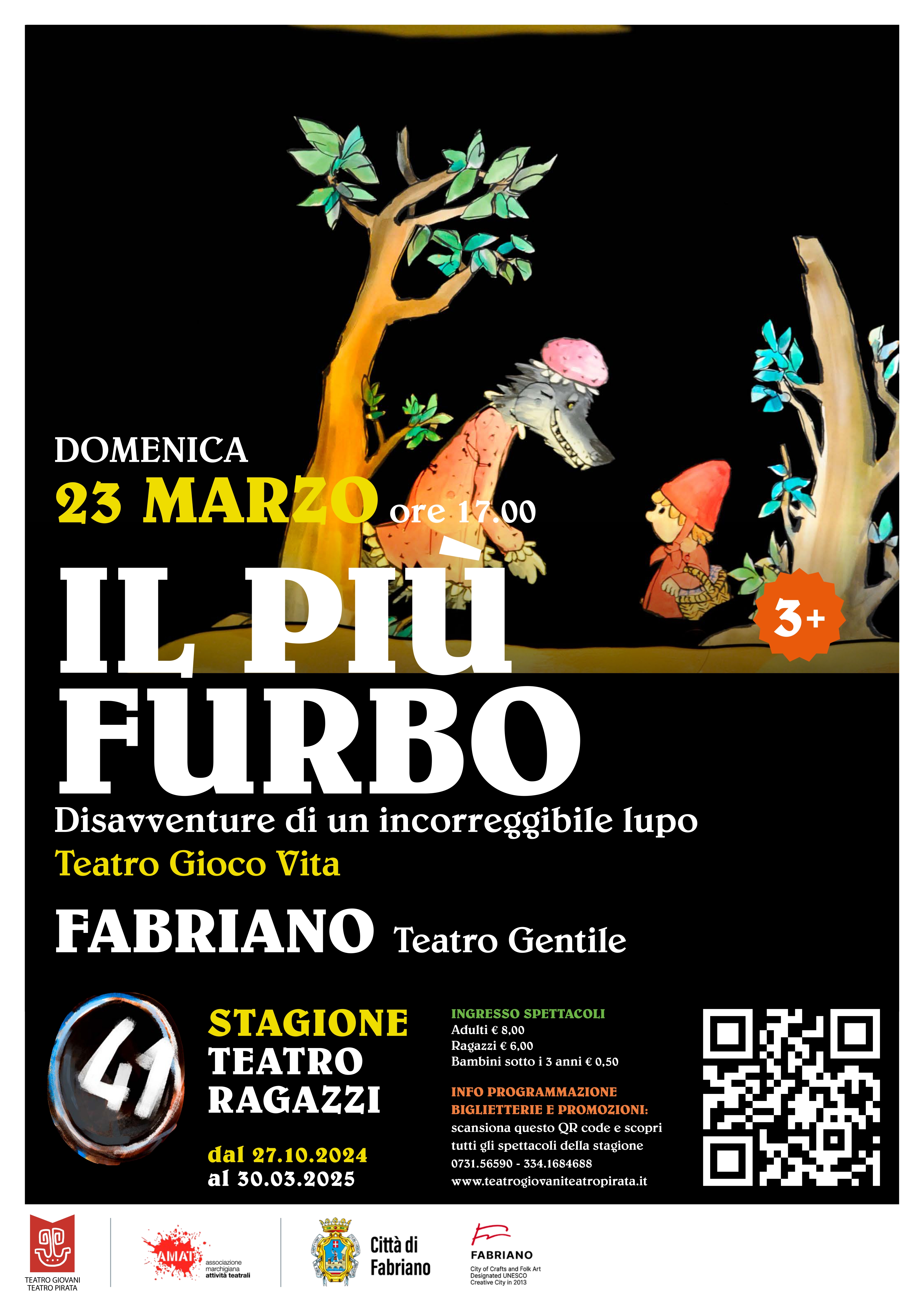 &quot;Il più furbo - Disavventure di un incorreggibile lupo&quot; - domenica 23 marzo 2025