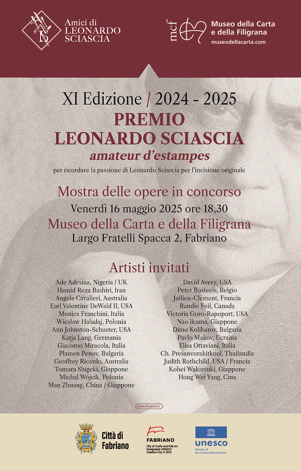 PREMIO SCIASCIA inaugurazione 16 MAGGIO
