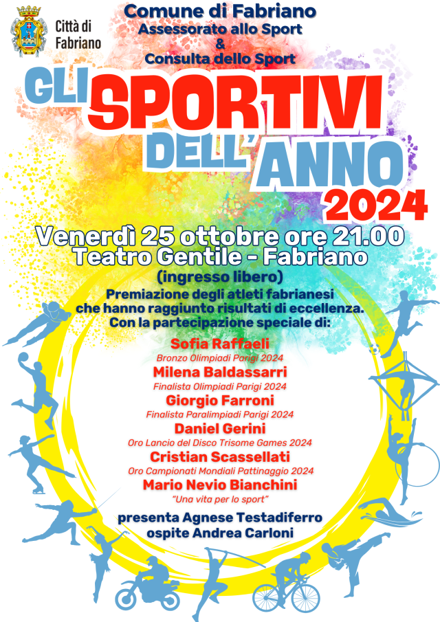 locandina Gli Sportivi dellanno 2024